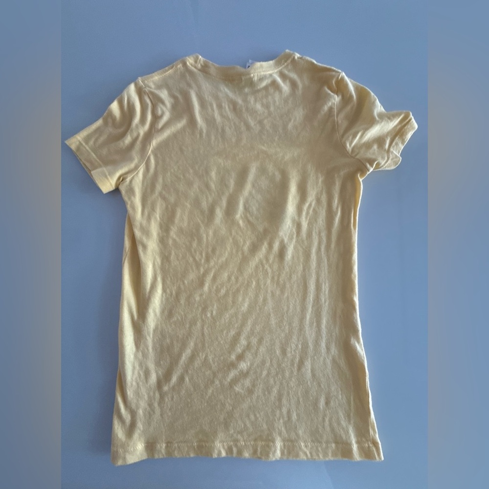 Y Que Trading Post Topanga Canyon Yellow Cotton T Shirt - Size Small - 2 Stains - Picture 5 of 5